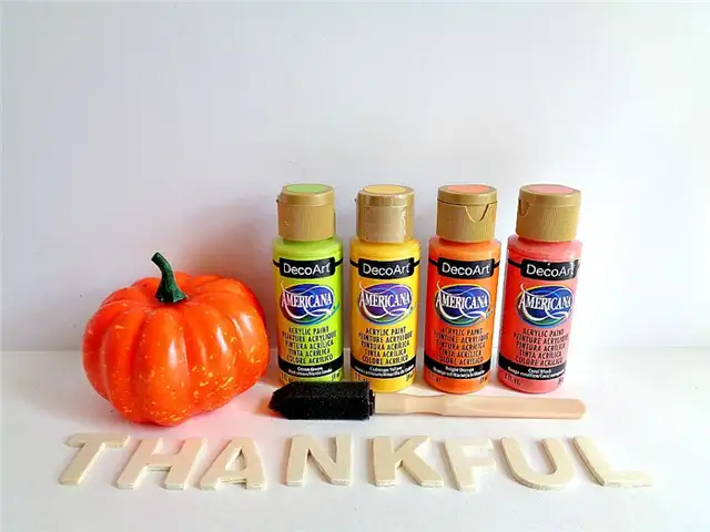Декор для дома Bright Thankful Pumpkin - материалы