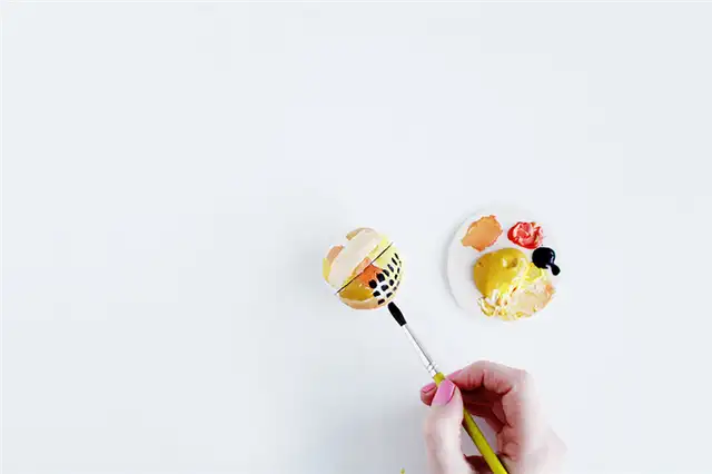 DIY (своими руками)-Painted-Picture-Dome-mix-up-colors