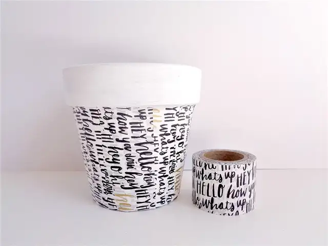 Терракота Washi Tape горшок Washi Tape
