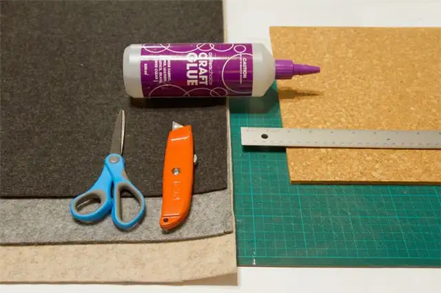 DIY (своими руками) Geometric Felt Coasters Материалы