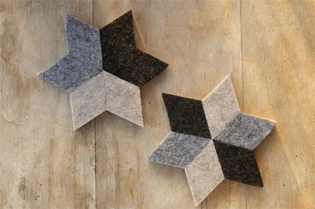Проект DIY (своими руками) Geometric Felt Coasters