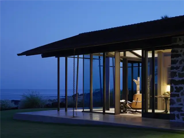 Дом Modernity and Tradition House от Walker Warner Architects - вид на закат