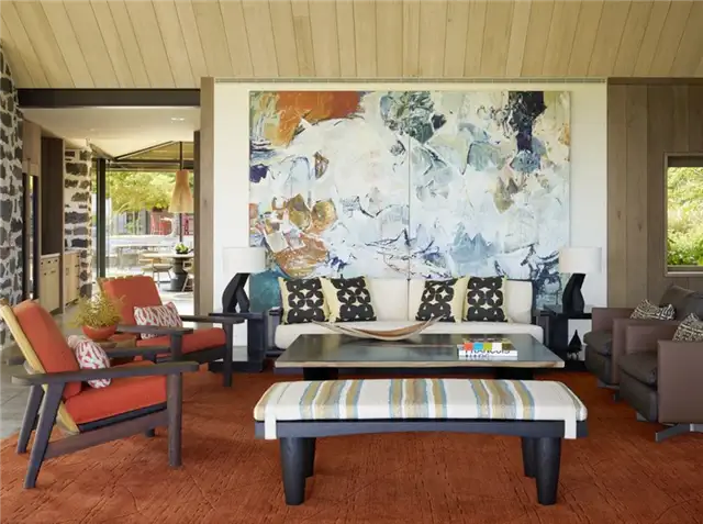 Modernity and Tradition House by Walker Warner Architects - абстрактное настенное искусство