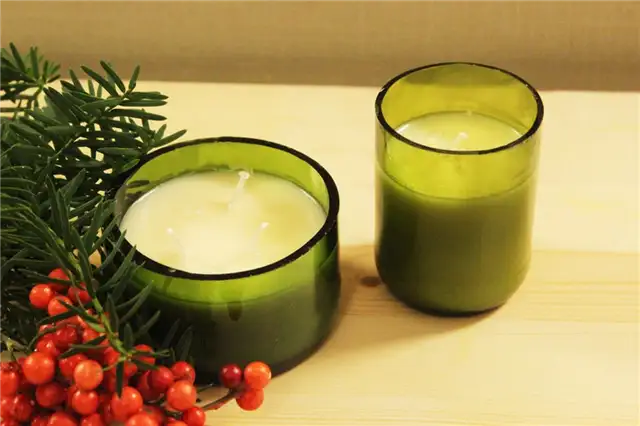 Вкусно пахнущие свечи DIY (своими руками) из стеклянных бутылок