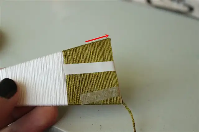 DIY (своими руками) String Tree Ornaments - добавьте зеленую веревку