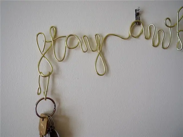 Держатель для ключей из латунной проволоки DIY (своими руками)