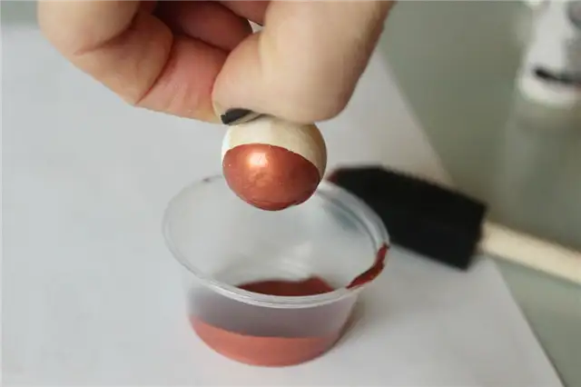 Деревянные украшения DIY (своими руками) Scandinavian - начинаем красить медью