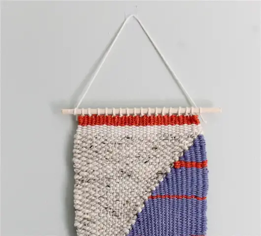 DIY (своими руками) Loom and Woven Wall Hanging - повесить