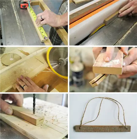деревянная рейка подвесная рамка DIY (своими руками) инструкции