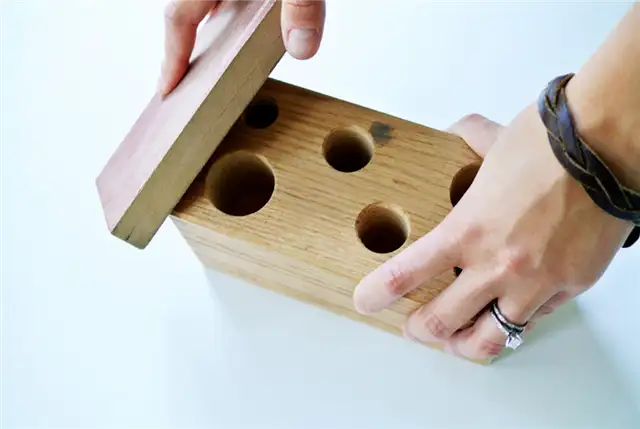DIY (своими руками) деревянный блок карандаш держатель