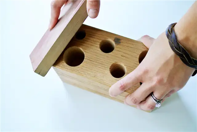 DIY (своими руками) деревянный блок карандаш держатель