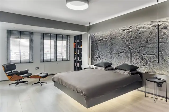 Спальня в студии Rocky apartment by LD