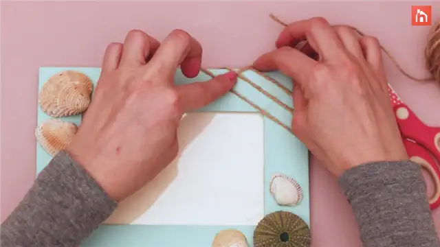 DIY (своими руками) Seashell Picture Frame - шаг 1 (25)
