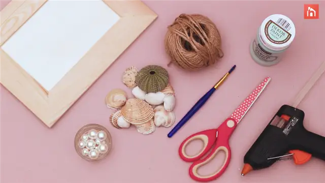 DIY (своими руками) Seashell Picture Frame - материалы