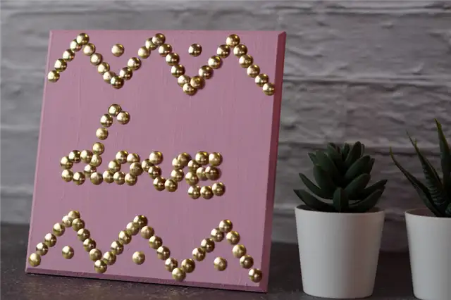 DIY (своими руками) Настенное искусство с использованием больших пальцев - projecty