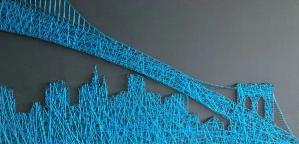 blue-string-art