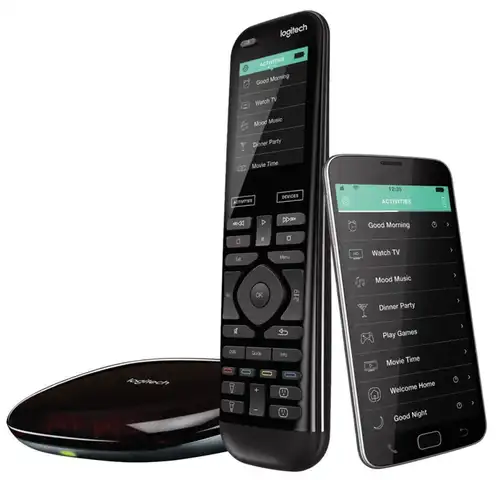 Пульт дистанционного управления, концентратор и приложение Logitech Harmony Elite