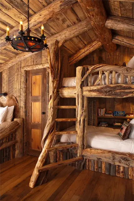 Национальный парк Big Sky Cabin Yellow Stone - двухъярусные кровати
