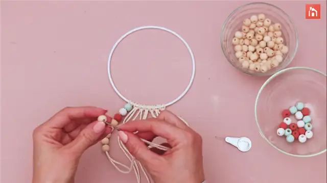 деревянные бусины декор DIY (своими руками) (35)
