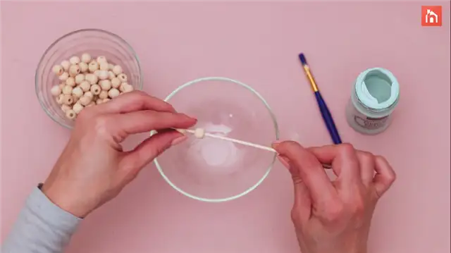 деревянные бусины декор DIY (своими руками) (1)