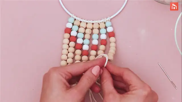 деревянные бусины декор DIY (своими руками) (41)