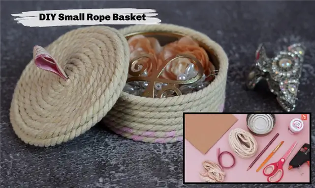 Веревочная корзина DIY (своими руками)