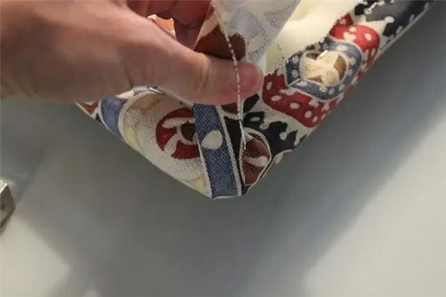 diy-headboard-fold-the-corner-fabric