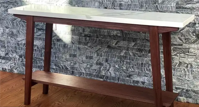 Современный консольный стол Walnut Sofa Table