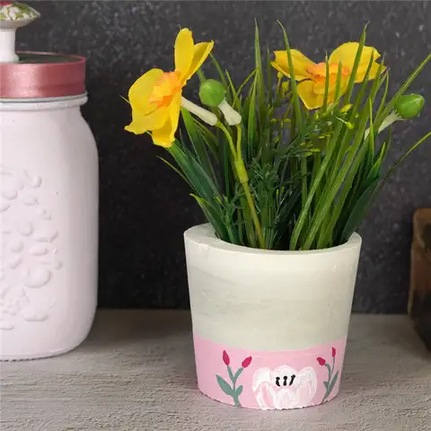 Простой бетонный сажалка DIY (своими руками)