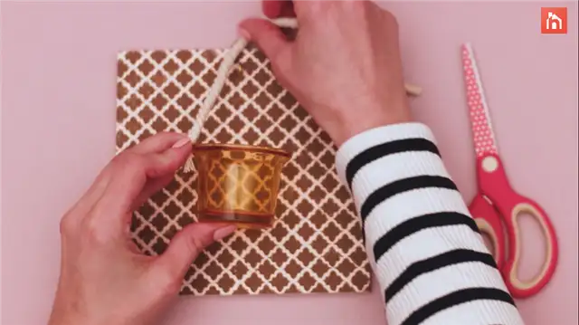 DIY (своими руками) настенный держатель свечи (15)