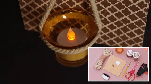 Декоративный подсвечник DIY (своими руками)
