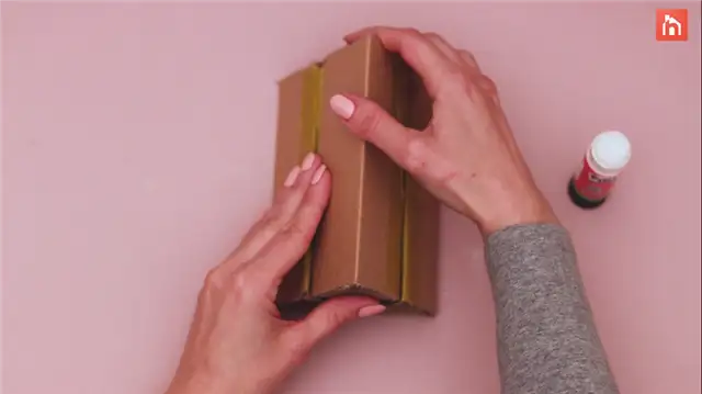 DIY (своими руками) органайзер для карандашей из картона (22)