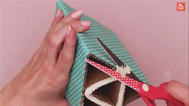 DIY (своими руками) картонный органайзер для карандашей (42)