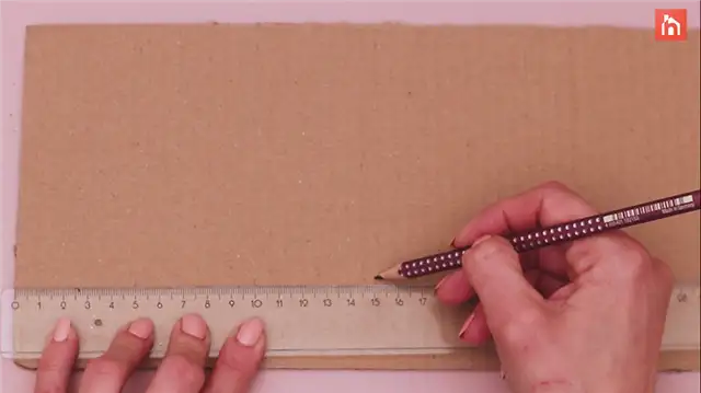 DIY (своими руками) органайзер для карандашей из картона (4)