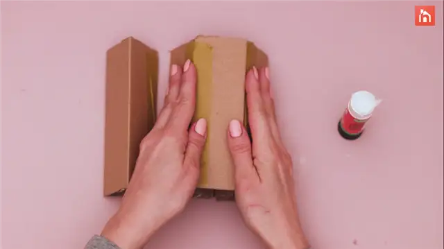 DIY (своими руками) органайзер для карандашей из картона (20)