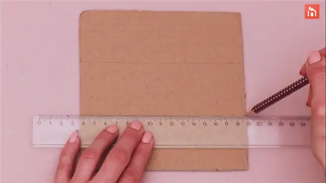 DIY (своими руками) органайзер для карандашей из картона (11)