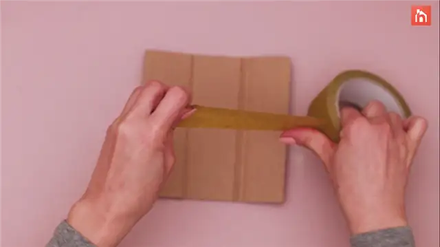 DIY (своими руками) органайзер для карандашей из картона (14)