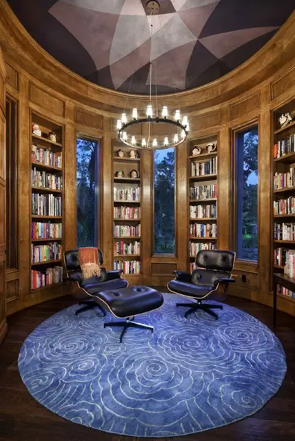 Домашняя библиотека Herman Miller Eames Lounge Chair and Ottoman
