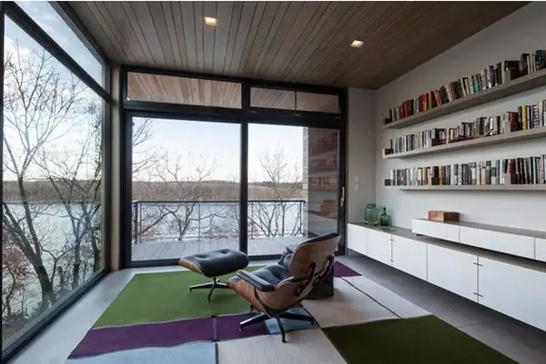 Herman Miller Eames Lounge Chair and Ottoman уголок для чтения