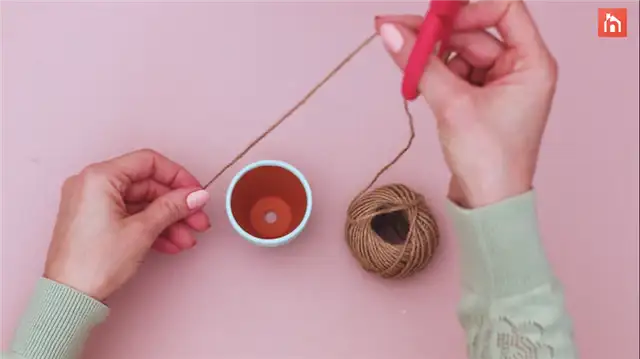 DIY (своими руками) minin подвесной плантатор (12)