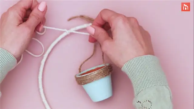 DIY (своими руками) minin подвесной плантатор (37)