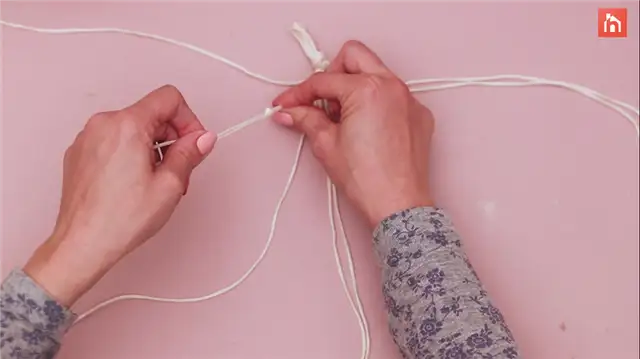 DIY (своими руками) macrame boho candle lantern (24)