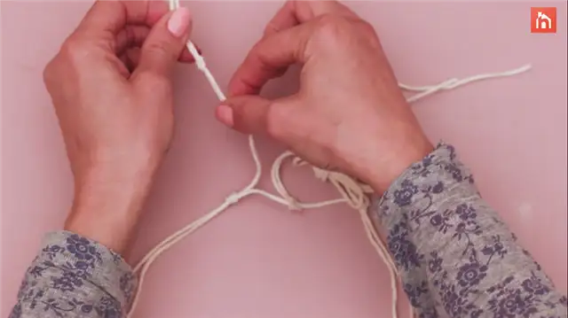 DIY (своими руками) macrame boho candle lantern (35)