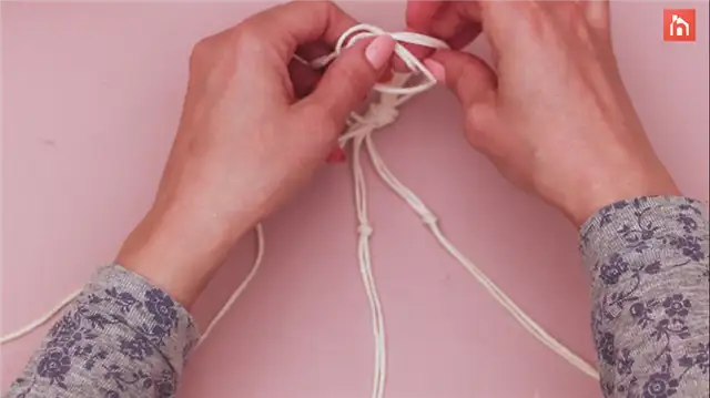 DIY (своими руками) macrame boho candle lantern (28)
