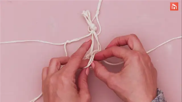 DIY (своими руками) macrame boho candle lantern (32)