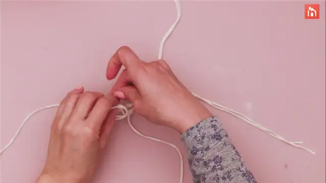 DIY (своими руками) macrame boho candle lantern (30)