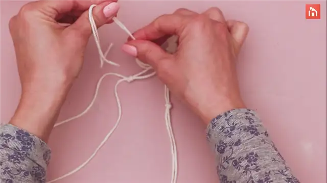 DIY (своими руками) macrame boho candle lantern (29)