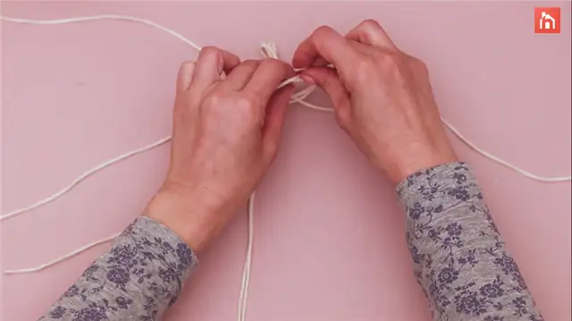 DIY (своими руками) macrame boho candle lantern (26)