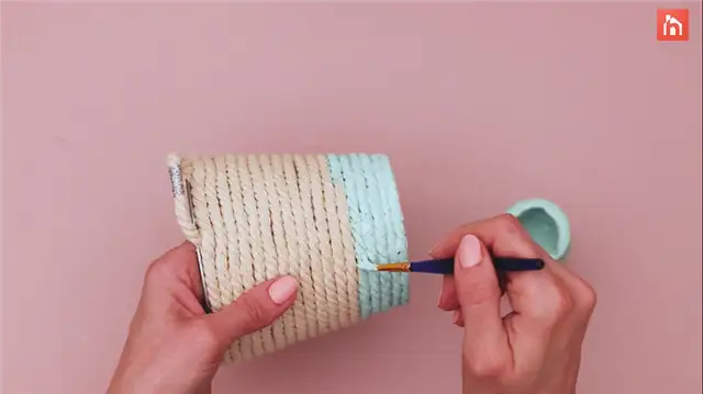 DIY (своими руками) Rope Planter (41)
