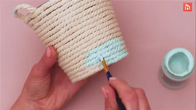 DIY (своими руками) Rope Planter (40)